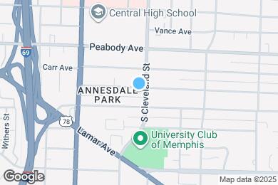 Map image of the property - 1337 Vinton Ave