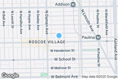 Map image of the property - 1916 W Roscoe St