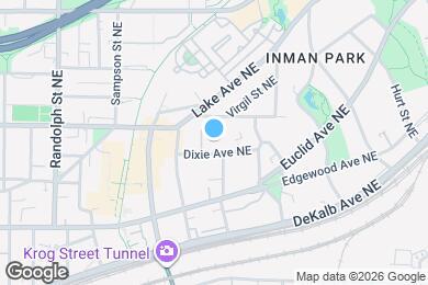 Map image of the property - Inman Court Apartments