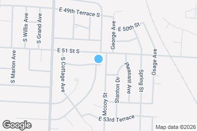 Map image of the property - 5117 S Delaware Ave