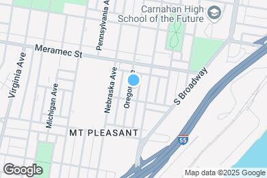 Map image of the property - 4242 Oregon Ave