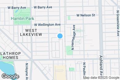 Map image of the property - 1827 W Oakdale Ave
