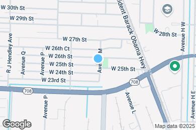 Map image of the property - 1100 W 25th St
