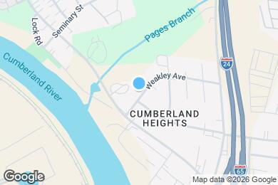 Map image of the property - 517B Weakley Ave