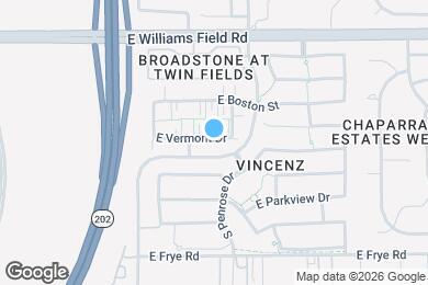 Map image of the property - 2539 E Vermont Dr