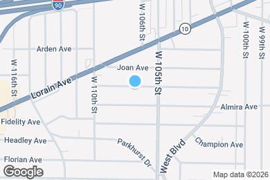 Map image of the property - 10619 Bernard Ave