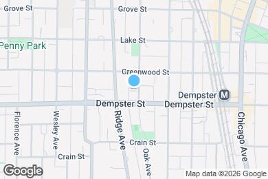 Map image of the property - 1314 Oak Ave