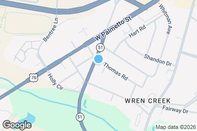 Map image of the property - 403 S Thomas Rd