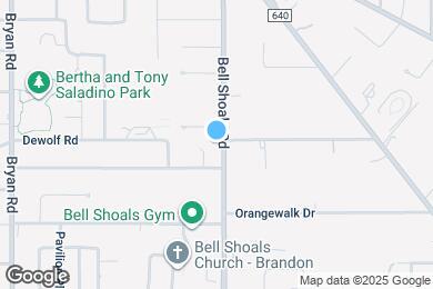 Map image of the property - 1812 Bell Shoals Rd
