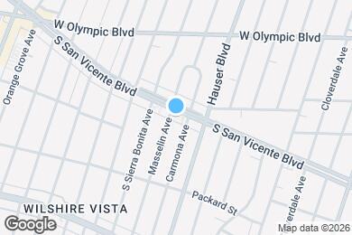 Map image of the property - 5670 San Vicente Blvd