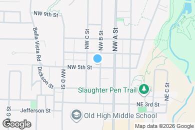 Map image of the property - 501 NW B St