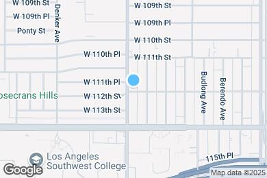 Map image of the property - 1377 W 112th St