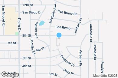 Map image of the property - Agua Caliente Apartments