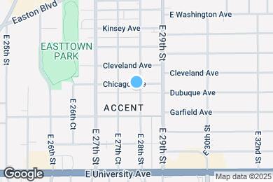 Map image of the property - 1328 E 28th St