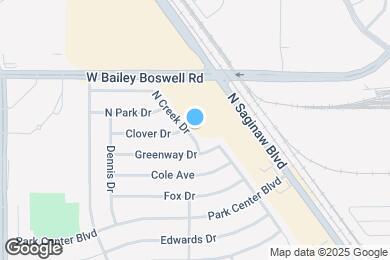 Map image of the property - 1212 N Creek Dr