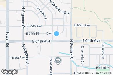 Map image of the property - 19137 E 64th Ave