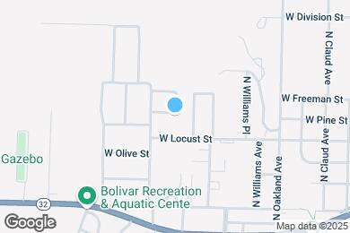 Map image of the property - 1408 W Pine St