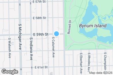 Map image of the property - 5909 S Calumet Ave