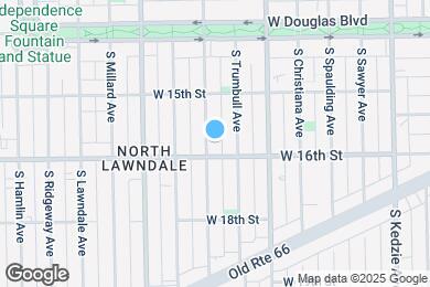Map image of the property - 1549 S Saint Louis Ave