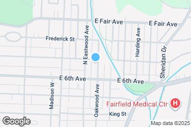 Map image of the property - 635 Oakwood Ave