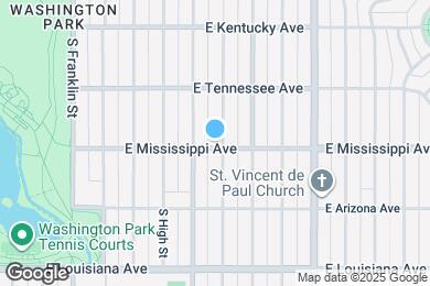Map image of the property - 2035 E Mississippi Ave