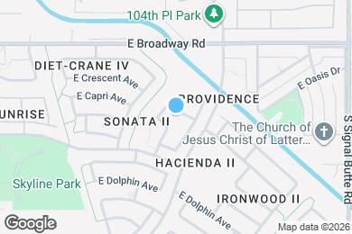 Map image of the property - 10417 E Crescent Ave