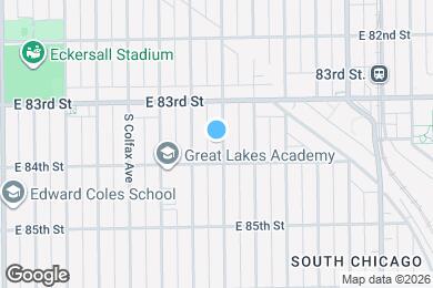 Map image of the property - 8340 S Manistee Ave