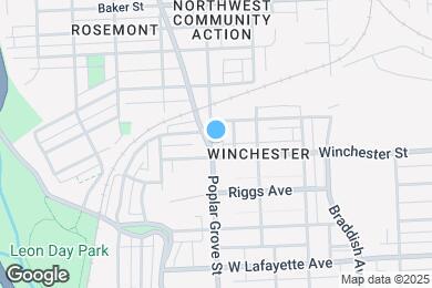Map image of the property - 1211 Poplar Grove St