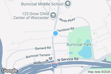 Map image of the property - 105 Burncoat St