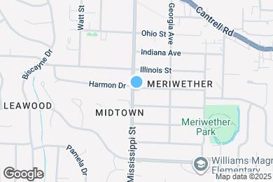 Map image of the property - 1523 N Mississippi St