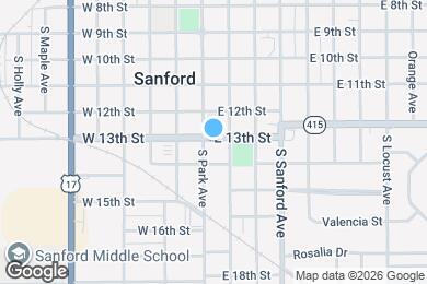 Map image of the property - 1303 S Park Ave