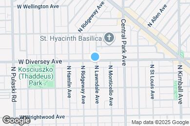 Map image of the property - 3701 W Diversey Ave
