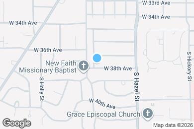 Map image of the property - 2407 W 38th Ave