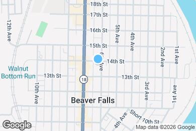 Map image of the property - 1327 6th Ave