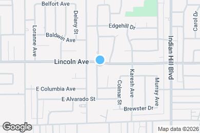 Map image of the property - 1260 Lincoln Ave
