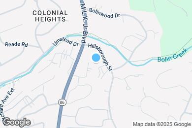 Map image of the property - 609 Hillsborough St