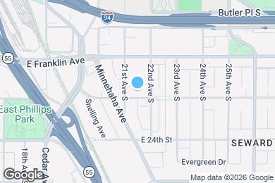 Map image of the property - 2104 E 22nd St