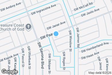 Map image of the property - 1081 SW Macao Ave