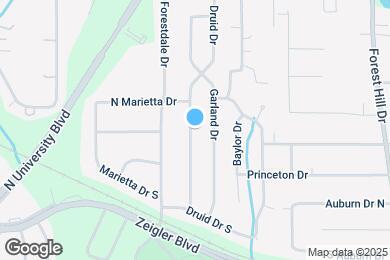 Map image of the property - 1250 Druid Dr
