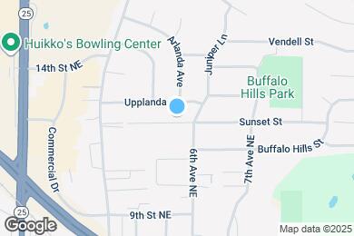 Map image of the property - 1011 6th Ave NE