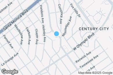 Map image of the property - 2033 S Beverly Glen Blvd