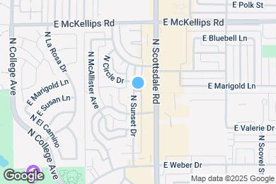 Map image of the property - 1625 N Sunset Dr