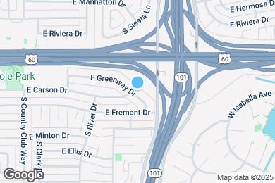 Map image of the property - 2166 E Greenway Dr