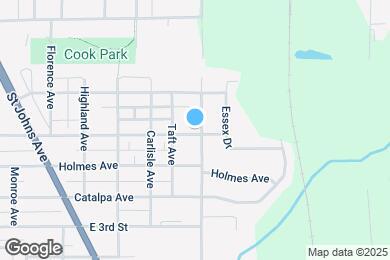 Map image of the property - 1121 E 2nd St