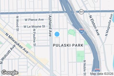 Map image of the property - 1426 N Bosworth Ave