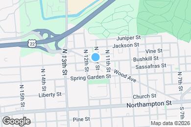 Map image of the property - 1136 Wood Ave