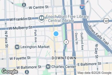 Map image of the property - 313 N Charles St