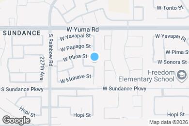 Map image of the property - 22518 W Cocopah St