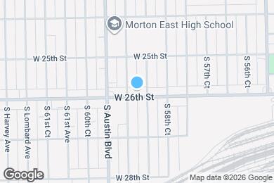 Map image of the property - 5912 W 26th St