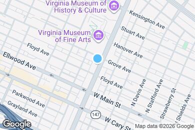 Map image of the property - 112 N Arthur Ashe Blvd